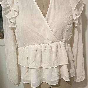 Womens ruffled blouse